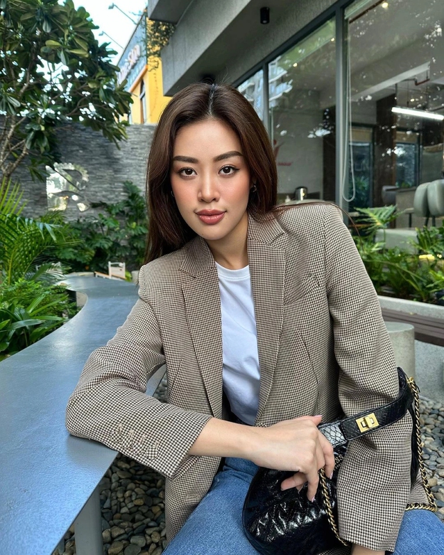 Áo blazer ca rô giúp nàng 'đốn tim' người đối diện- Ảnh 3.