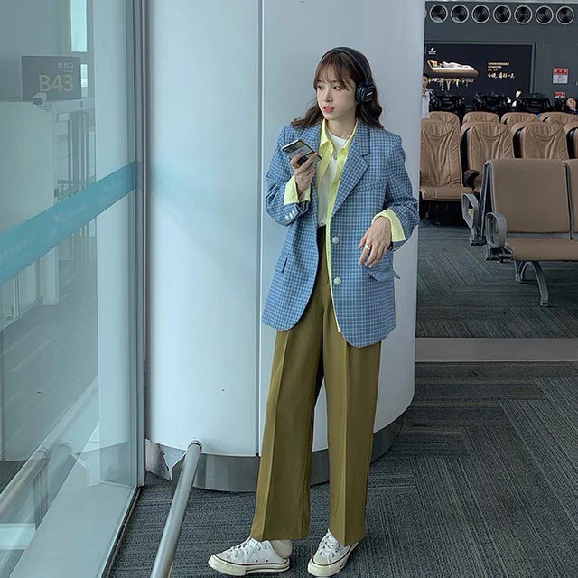 Áo blazer ca rô giúp nàng 'đốn tim' người đối diện- Ảnh 6.