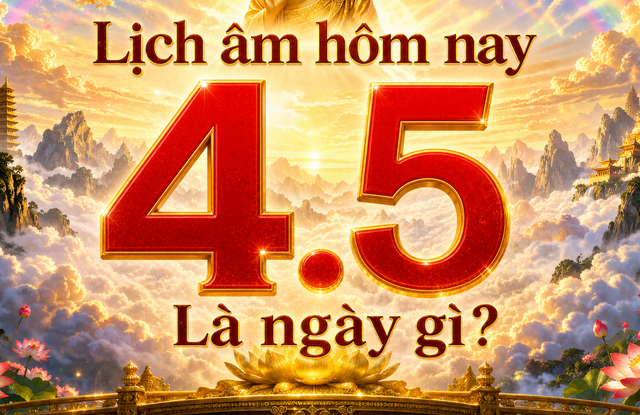 Lịch &acirc;m h&ocirc;m nay: Ng&agrave;y 4.5 l&agrave; ng&agrave;y g&igrave; m&agrave; nhiều người mong khởi sự may mắn? - Ảnh 1.