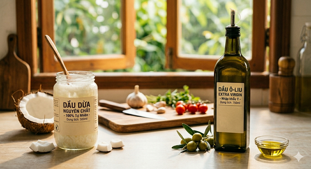 Dầu dừa hay dầu &ocirc;-liu sẽ gi&uacute;p giảm mỡ m&aacute;u tốt hơn? - Ảnh 1.