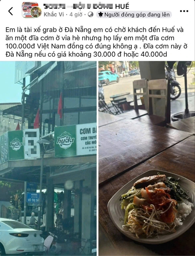 Chấn chỉnh qu&aacute;n cơm ở Huế bị phản &aacute;nh 'chặt ch&eacute;m' dịp lễ- Ảnh 1.