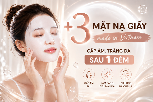 +3 mặt nạ giấy &lsquo;made in Vietnam&rsquo; gi&uacute;p cấp ẩm, cải thiện tone da sau 1 đ&ecirc;m - Ảnh 1.