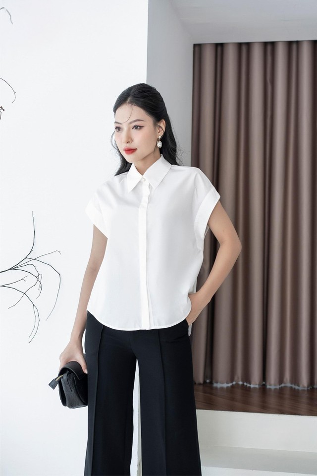 Áo sơ mi cánh dơi cho phong cách công sở thêm độc đáo  - Ảnh 8.