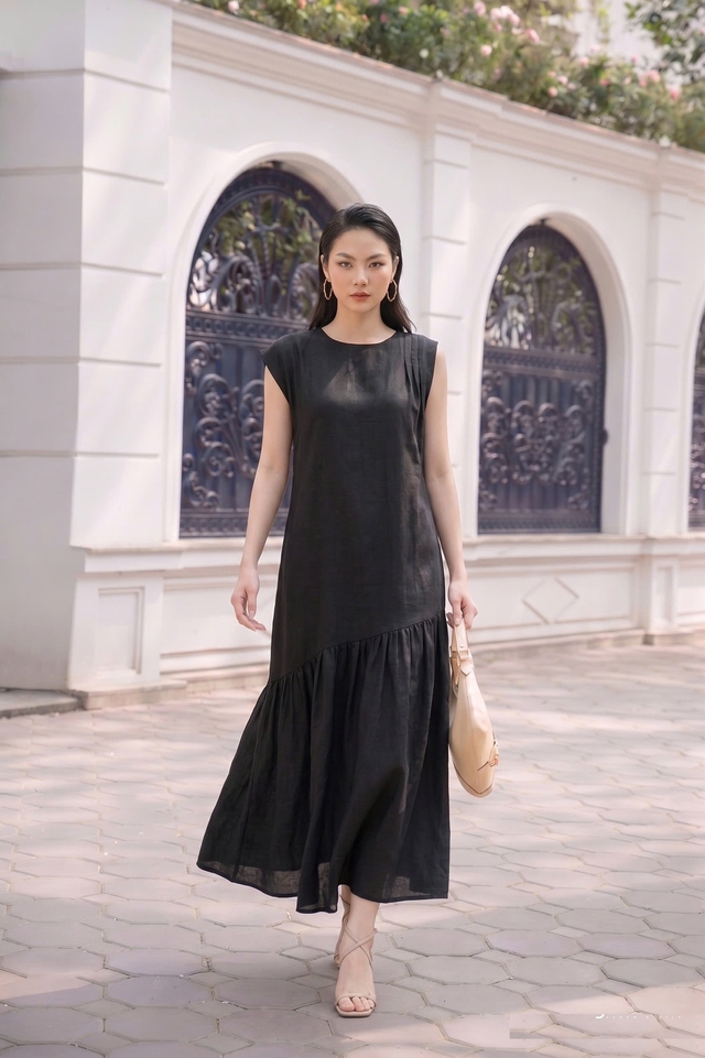 Đầm suông từ linen, cotton là xu hướng nổi bật mùa nắng- Ảnh 7. Đầm suông từ linen, cotton là xu hướng nổi bật mùa nắng- Ảnh 7.