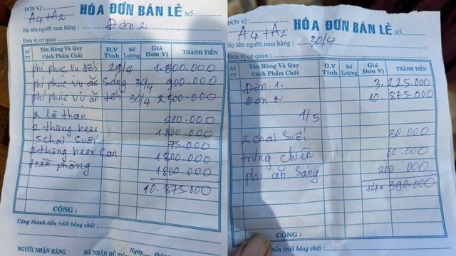 H&oacute;a đơn th&ugrave;ng bia gi&aacute; 900.000 đồng: Xử l&yacute; vi phạm về gi&aacute; ni&ecirc;m yết- Ảnh 1.