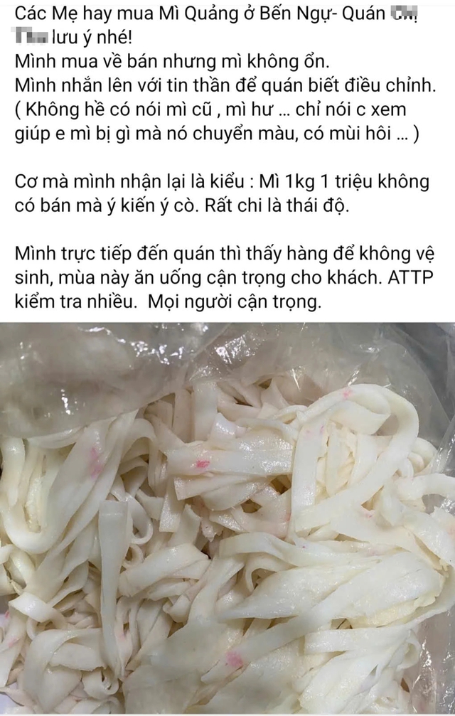 Xuất hiện h&igrave;nh ảnh m&igrave; Quảng c&oacute; m&agrave;u lạ ở chợ Huế, ch&iacute;nh quyền lập tức kiểm tra- Ảnh 1.