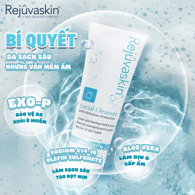 Da nổi mụn v&igrave; bụi bẩn? Rejuvaskin Facial Cleanser l&agrave;m sạch s&acirc;u, giải ph&oacute;ng da b&iacute;t tắc - Ảnh 3.
