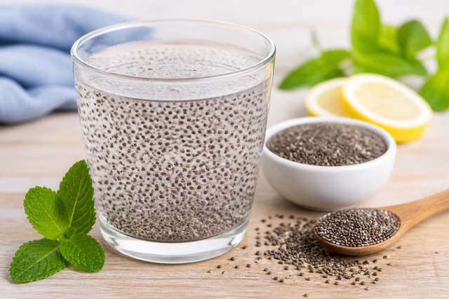 Uống nước hạt chia c&oacute; gi&uacute;p giảm cholesterol? - Ảnh 1.