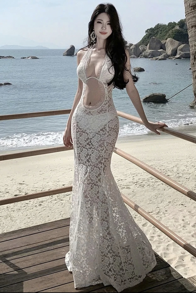 Hè rực rỡ cùng những thiết kế váy đuôi cá quyến rũ  - Ảnh 4.