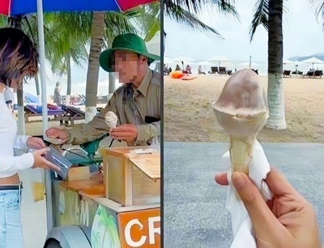 Xử phạt người b&aacute;n kem dạo ở Nha Trang bị tố &lsquo;chặt ch&eacute;m&rsquo; du kh&aacute;ch- Ảnh 2.