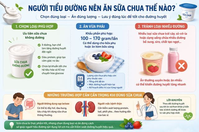 Người bị tiểu đường c&oacute; n&ecirc;n ăn sữa chua kh&ocirc;ng? - Ảnh 2.