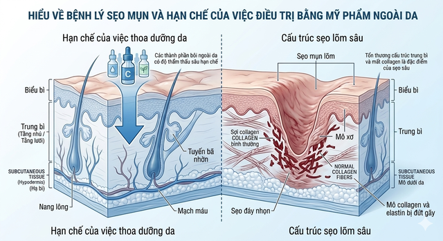 V&igrave; sao trị sẹo rỗ m&atilde;i kh&ocirc;ng khỏi? 90% người đang mắc sai lầm nghi&ecirc;m trọng - Ảnh 2.