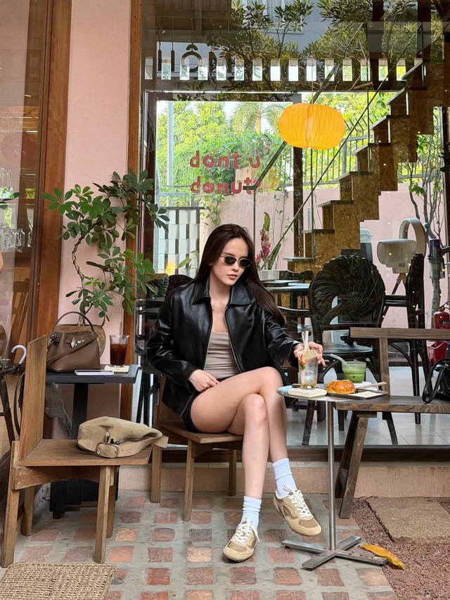 Cá tính hơn với áo khoác da trong những bản phối thời trang đường phố - Ảnh 9.
