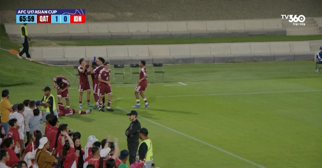 U.17 Indonesia trả gi&aacute; đắt v&igrave; phung ph&iacute; cơ hội, thua cho&aacute;ng v&aacute;ng Qatar: Chưa thể v&agrave;o tứ kết- Ảnh 2.