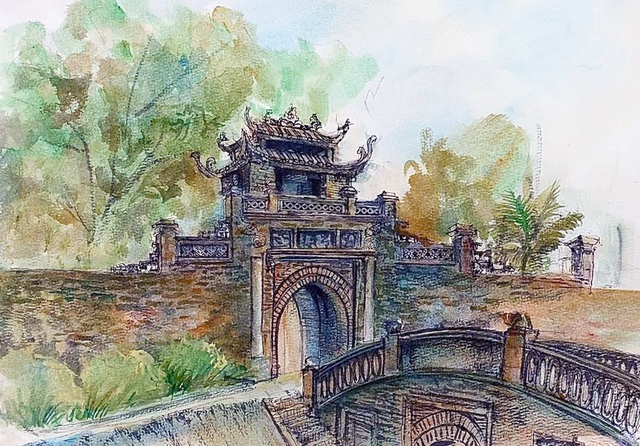 L&agrave;ng Ước Lễ ở H&agrave; Nội ăn tết 2 lần, c&oacute; cổng l&agrave;ng như cổng th&agrave;nh- Ảnh 1.