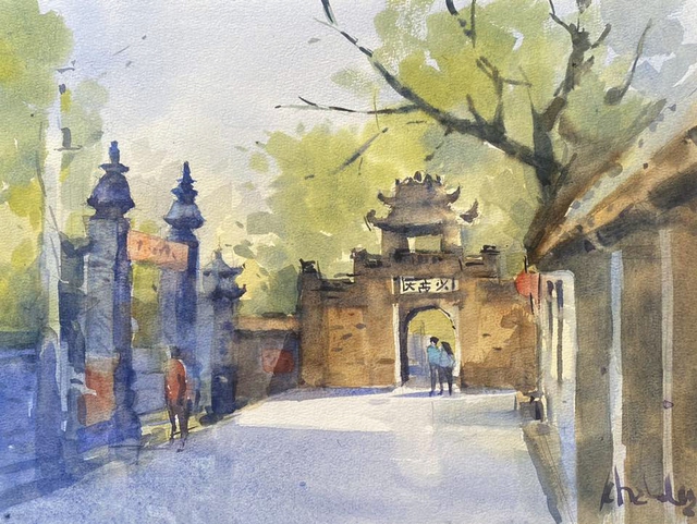 L&agrave;ng Ước Lễ ở H&agrave; Nội ăn tết 2 lần, c&oacute; cổng l&agrave;ng như cổng th&agrave;nh- Ảnh 2.