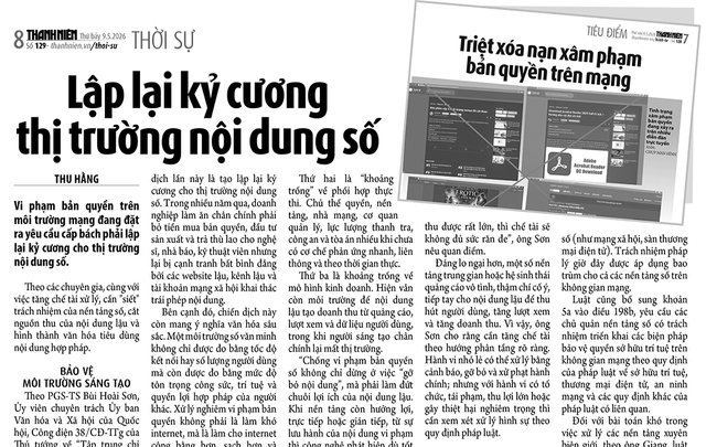 Siết vi phạm bản quyền số: Kh&ocirc;ng để internet th&agrave;nh 'v&ugrave;ng x&aacute;m' vi phạm- Ảnh 1.