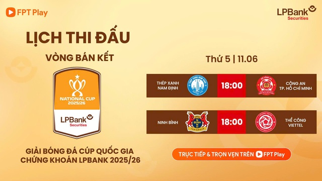 Lịch thi đấu C&uacute;p quốc gia h&ocirc;m nay: Ninh B&igrave;nh đại chiến Thể C&ocirc;ng Viettel, Nam Định quyết thắng CLB CA TP.HCM - Ảnh 1.