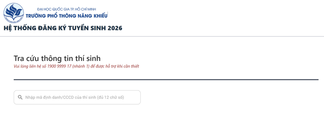 22 giờ công bố điểm thi lớp 10 Trường Phổ thông Năng khiếu, xem điểm tại đây - Ảnh 1.