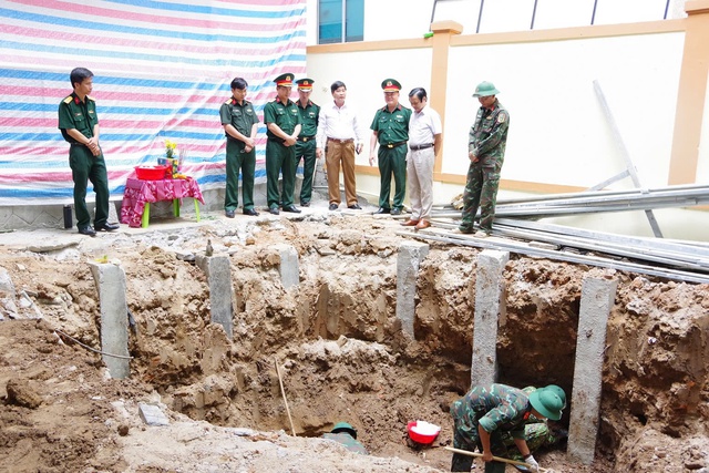 Quảng Trị: Thi c&ocirc;ng bệnh viện, ph&aacute;t hiện 4 h&agrave;i cốt liệt sĩ- Ảnh 2.
