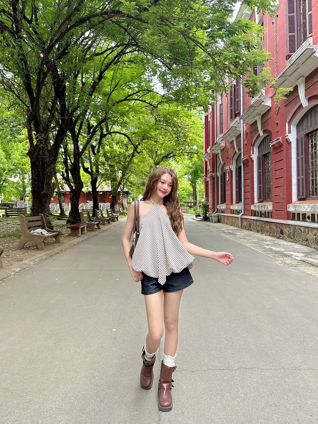 Những công thức diện quần shorts lạ mắt- Ảnh 6. Những công thức diện quần shorts lạ mắt- Ảnh 6.