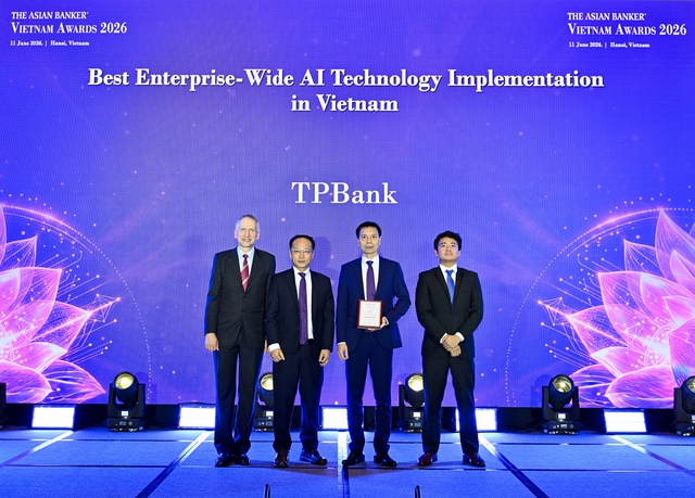 Lập hattrick tại The Asian Banker 2026: Dấu ấn của TPBank trong dòng chảy kinh tế số- Ảnh 1. Lập hattrick tại The Asian Banker 2026: Dấu ấn của TPBank trong dòng chảy kinh tế số- Ảnh 1.