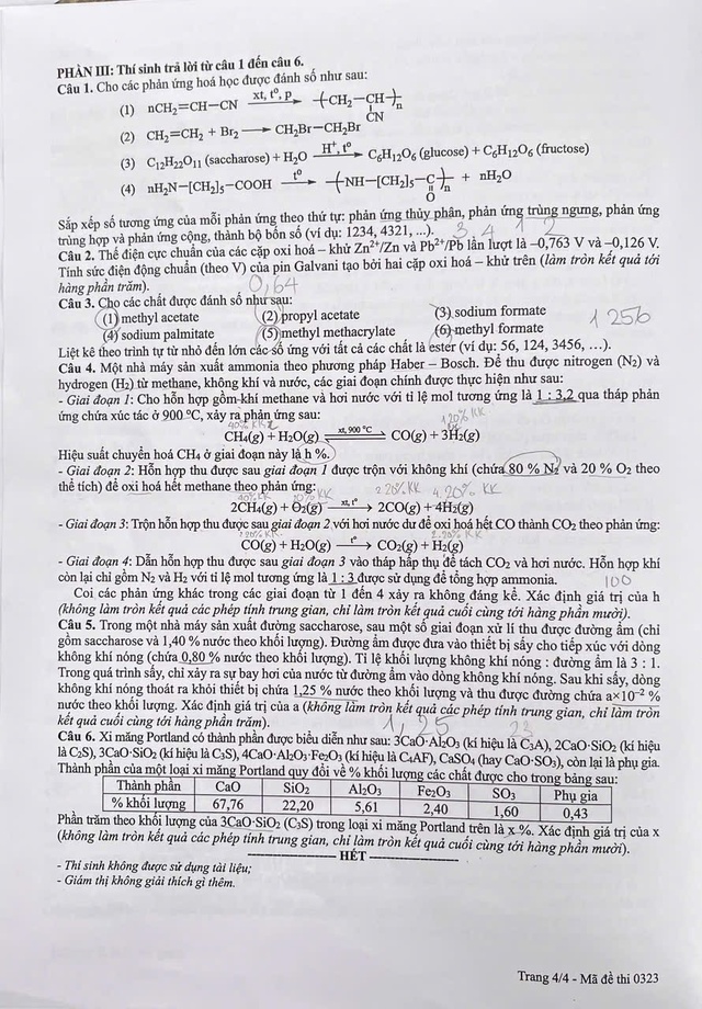 Thi tốt nghiệp THPT 2026: Xem gợi ý giải đề thi môn hóa học tại đây - Ảnh 4.
