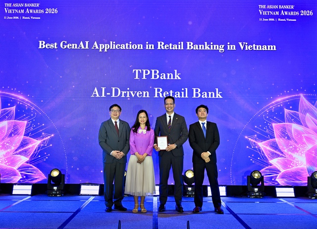 Lập hattrick tại The Asian Banker 2026: Dấu ấn của TPBank trong dòng chảy kinh tế số- Ảnh 2. Lập hattrick tại The Asian Banker 2026: Dấu ấn của TPBank trong dòng chảy kinh tế số- Ảnh 2.