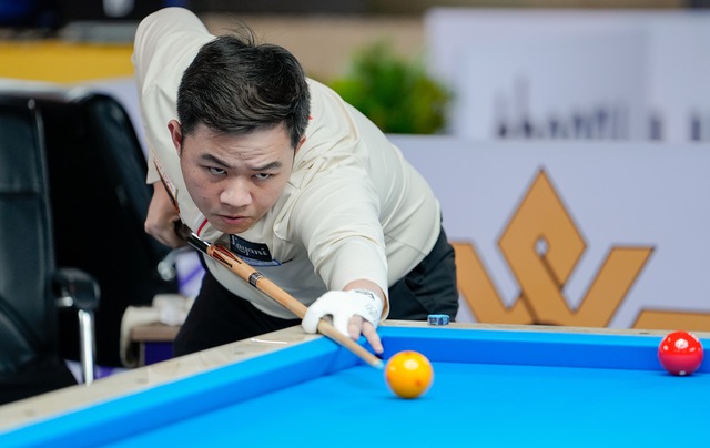 Billiards: Đ&aacute;nh bại 'huyền thoại' Bỉ, Bao Phương Vinh thẳng tiến v&ograve;ng knock-out với ng&ocirc;i nhất bảng- Ảnh 1.