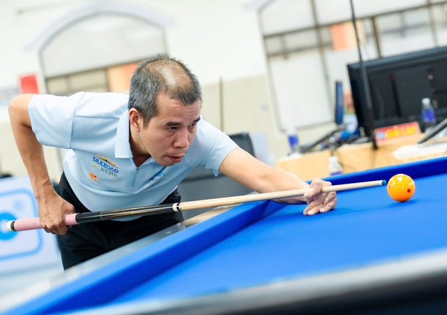 Billiards: Trần Quyết Chiến bất ngờ tung sê-ri 20 điểm, ngược dòng đánh bại Chiêm Hồng Thái- Ảnh 1. Billiards: Trần Quyết Chiến bất ngờ tung sê-ri 20 điểm, ngược dòng đánh bại Chiêm Hồng Thái- Ảnh 1.