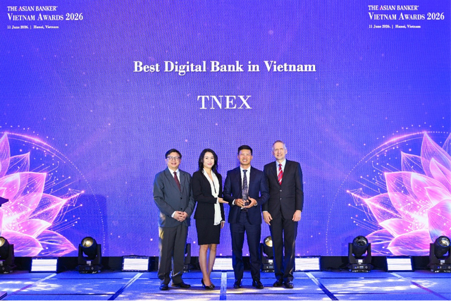 TNEX đạt giải thưởng Ngân hàng số tốt nhất* Việt Nam 2026 nhờ nền tảng ưu việt - Ảnh 1. TNEX đạt giải thưởng Ngân hàng số tốt nhất* Việt Nam 2026 nhờ nền tảng ưu việt - Ảnh 1.