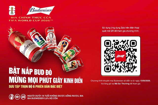 Budweiser giới thiệu 6 phiên bản đặc biệt FIFA World Cup 2026™, cơ hội trúng vàng 24K - Ảnh 3.