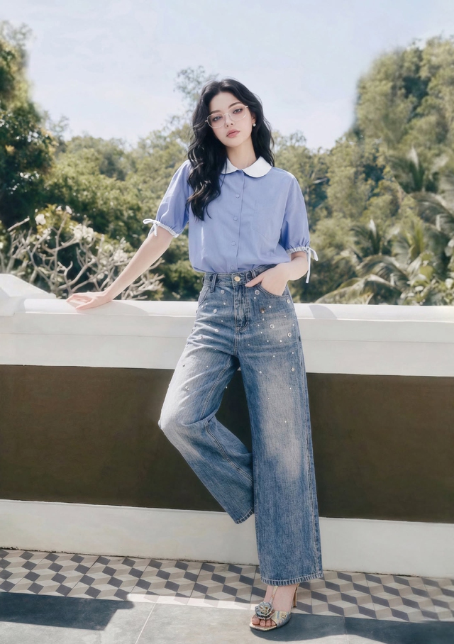 Phối đồ với sơ mi nữ mùa hè: 7 ngày 7 phong cách mát rượi, sang chảnh- Ảnh 7. Phối đồ với sơ mi nữ mùa hè: 7 ngày 7 phong cách mát rượi, sang chảnh- Ảnh 7.