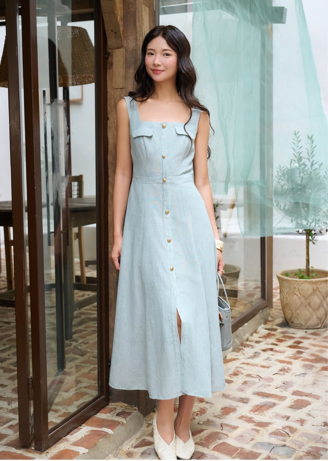 Váy linen dáng dài, set đồ linen nữ: xu hướng nổi bật của tủ đồ hè 2026 - Ảnh 3.
