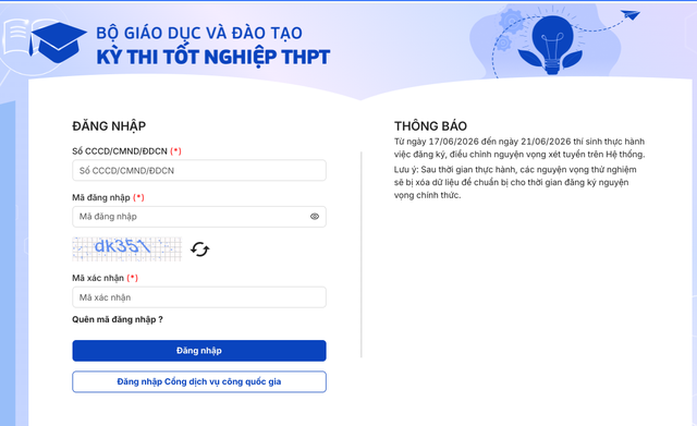 Thí sinh có 5 ngày thử nghiệm đăng ký nguyện vọng xét tuyển đại học- Ảnh 1. Thí sinh có 5 ngày thử nghiệm đăng ký nguyện vọng xét tuyển đại học- Ảnh 1.