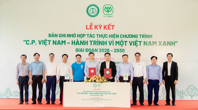 Hướng tới Net Zero 2050, C.P. Việt Nam trồng thêm 1,5 triệu cây xanh - Ảnh 1.