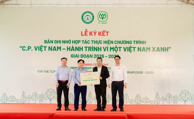 Hướng tới Net Zero 2050, C.P. Việt Nam trồng thêm 1,5 triệu cây xanh - Ảnh 2.