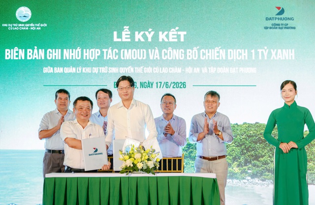 Chiến dịch '1 tỉ xanh' chung tay bảo tồn Cù Lao Chàm - Hội An- Ảnh 2. Chiến dịch '1 tỉ xanh' chung tay bảo tồn Cù Lao Chàm - Hội An- Ảnh 2.