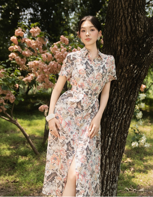 Váy hoa tay phồng - diện sao cho sang như tiểu thư- Ảnh 7. Váy hoa tay phồng - diện sao cho sang như tiểu thư- Ảnh 7.