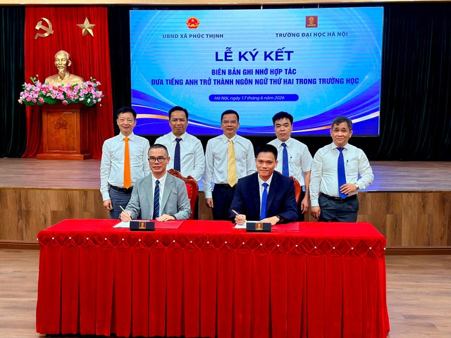Một xã ký kết với trường ĐH để tiếng Anh thành ngôn ngữ thứ hai - Ảnh 1.