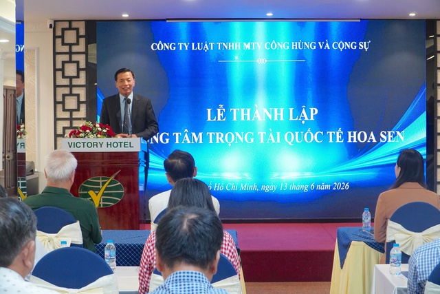 Công bố thành lập Trung tâm Trọng tài Quốc tế Hoa Sen - Ảnh 3.