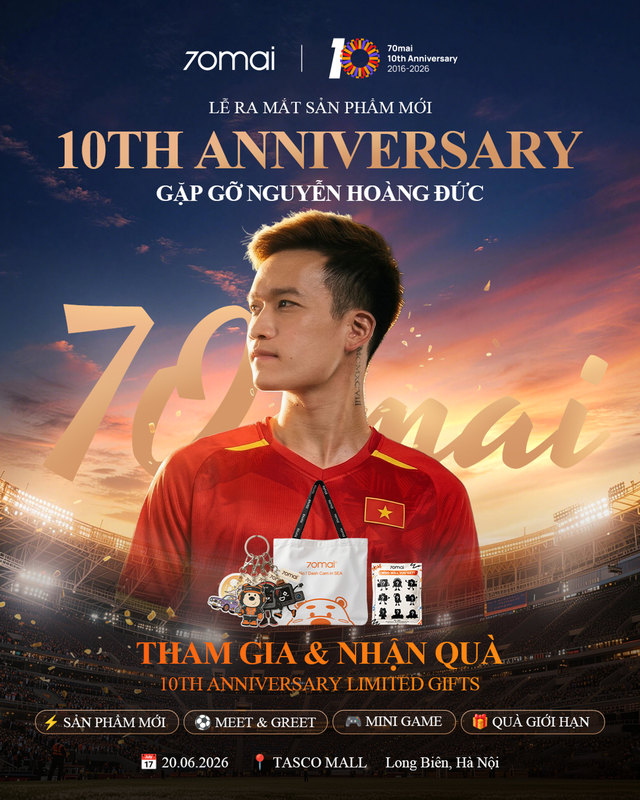 70mai kỷ niệm 10 năm, ra mắt A810 Lite và chuỗi hoạt động tri ân - Ảnh 1.