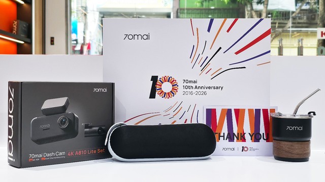 70mai kỷ niệm 10 năm, ra mắt A810 Lite và chuỗi hoạt động tri ân - Ảnh 2.