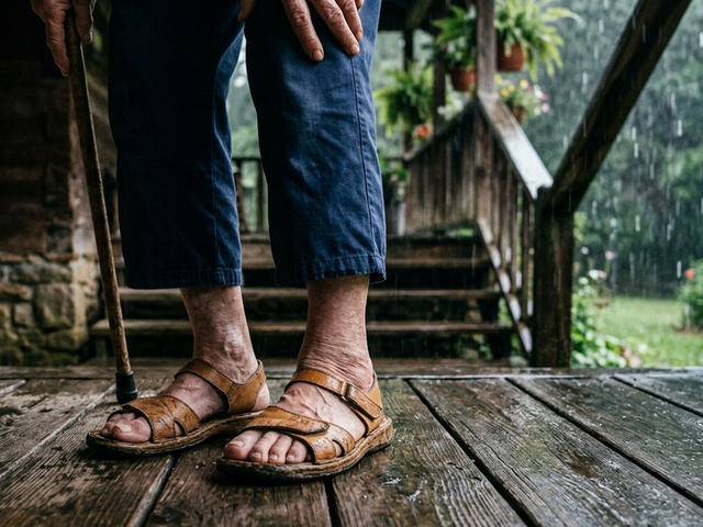 M&ugrave;a mưa, người lớn tuổi cần lưu &yacute; g&igrave; để tr&aacute;nh t&eacute; ng&atilde;? - Ảnh 1.