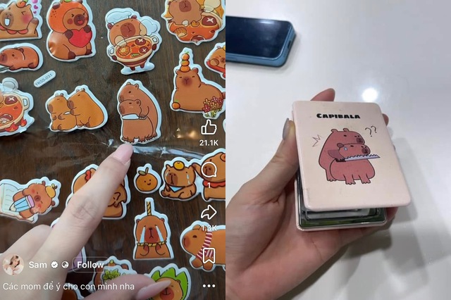Sticker bạo lực đội lốt h&igrave;nh dễ thương, phụ huynh giật m&igrave;nh  - Ảnh 1.