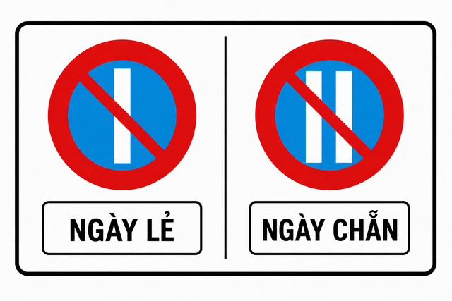 Chỉ nhầm một ngày, tài xế có thể bị phạt vì biển cấm đỗ xe này - Ảnh 1.