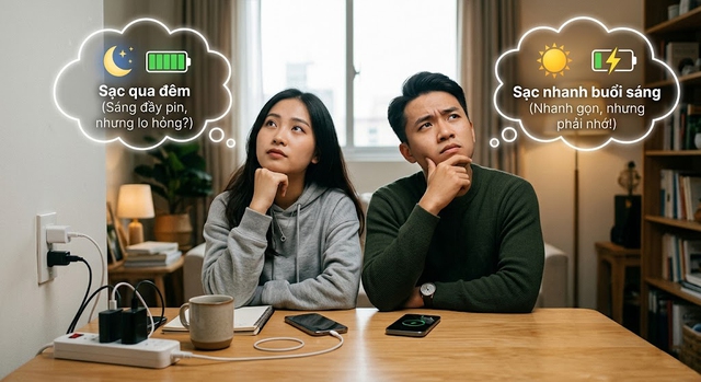 Sạc qua đêm hay sạc nhanh mỗi sáng sẽ tốt cho pin điện thoại? - Ảnh 1.