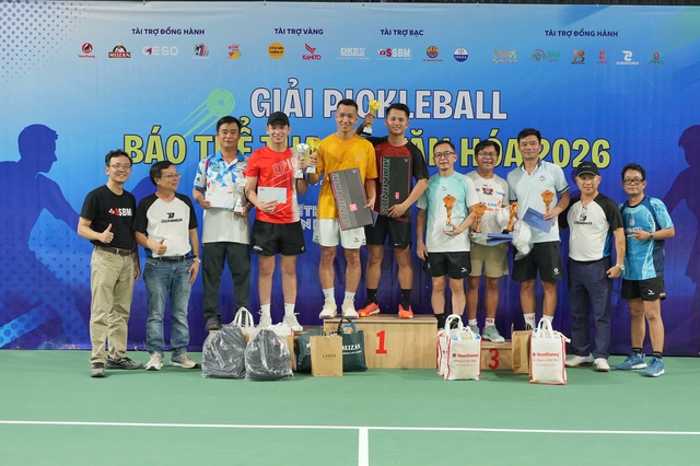 Tranh tài sôi nổi giải pickleball Báo Thể thao & Văn hóa 2026- Ảnh 4. Tranh tài sôi nổi giải pickleball Báo Thể thao & Văn hóa 2026- Ảnh 4.