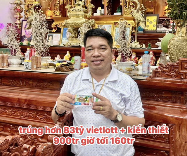 Người trúng 83 tỉ Vietlott... trúng xổ số miền Nam 22 tháng 6 nhờ tứ quý 6666 - Ảnh 1.