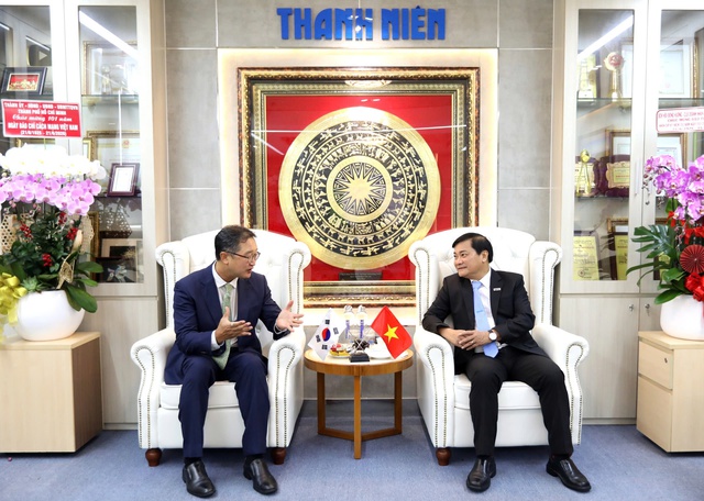 Tổng l&atilde;nh sự H&agrave;n Quốc thăm B&aacute;o Thanh Ni&ecirc;n, gợi mở nhiều dư địa hợp t&aacute;c- Ảnh 1.
